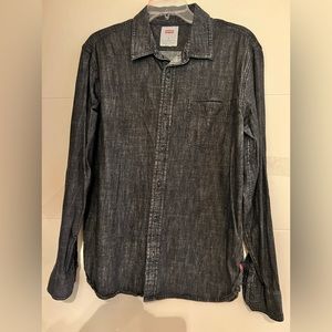 Levis green shirt grey size M